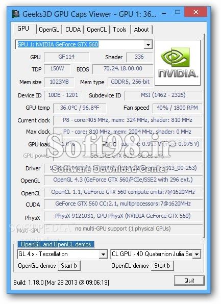 GPU Caps Viewer 1.45.0 + Portable Careful Review Of Graphics Card Features